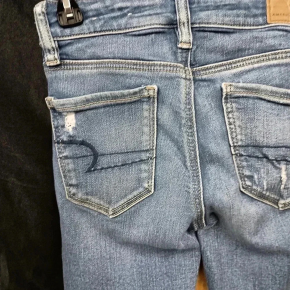 American Eagle Size double zero short blue jeans - Picture 6 of 8